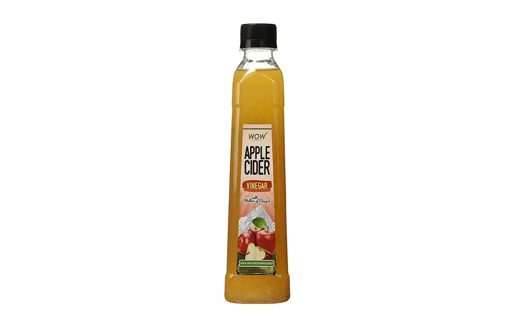 Wow Apple Cider Vinegar With mother of vinegars   Plastic Bottle  400 millilitre